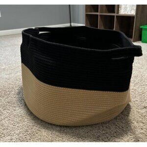 New XXXLarge Cotton Rope Basket Woven Baby Laundry Basket Blanket Basket
